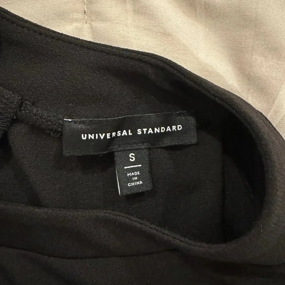 Universal Standard Crepe Jersey Capelet Blouse in Black - Picture 10 of 12